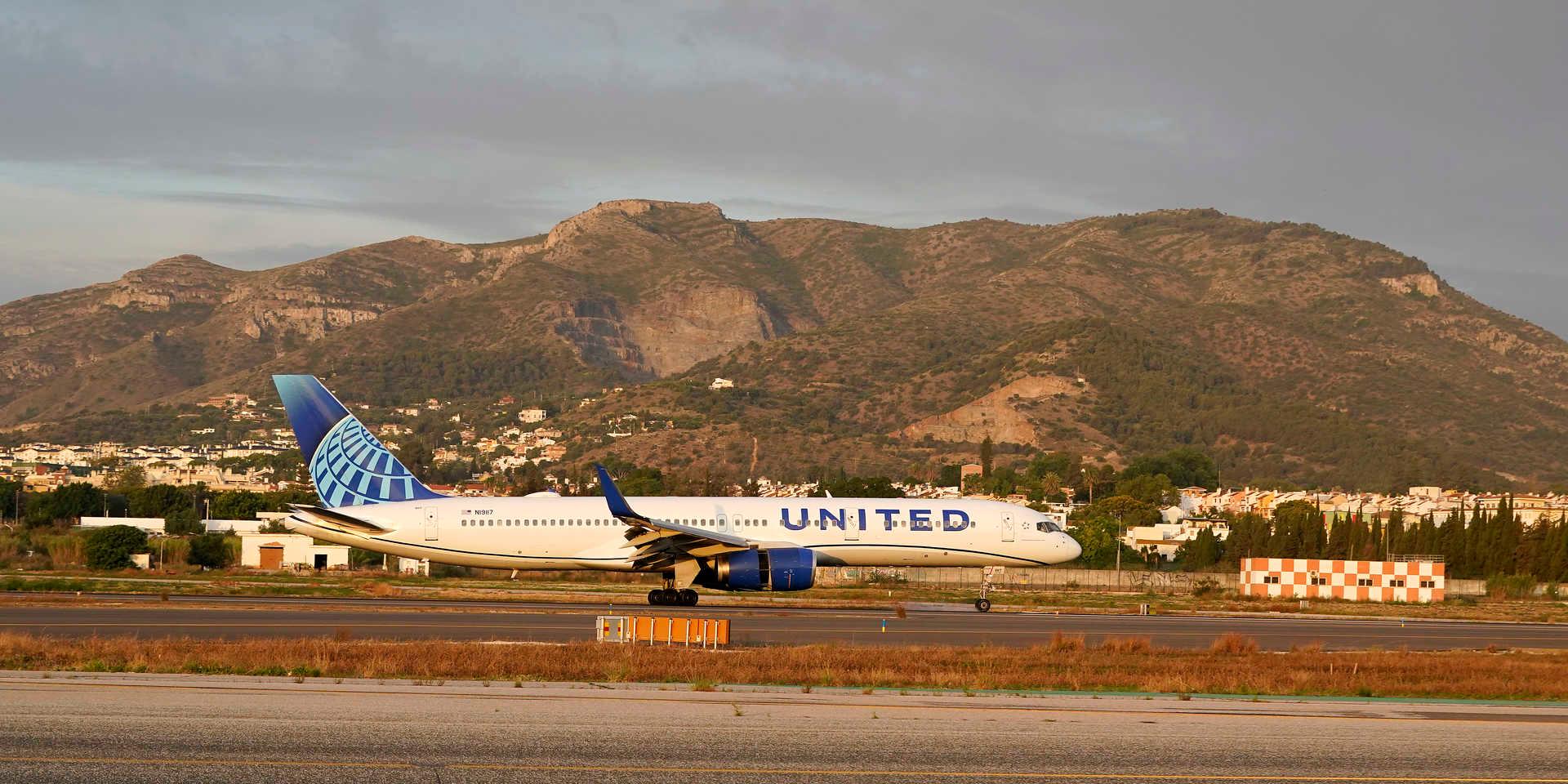 United Airlines EWR Nueva York Málaga AGP